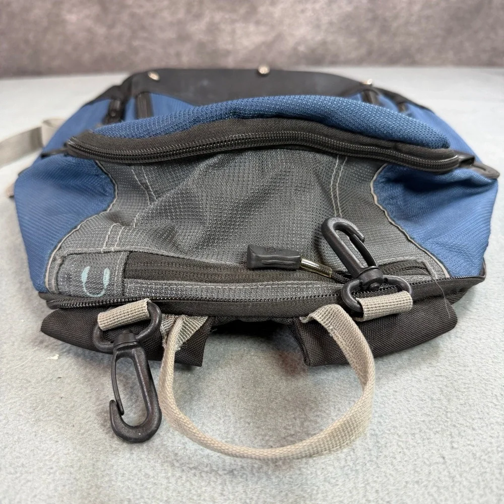 High Sierra Backpack Blue Black Multi Compartment School Hiking Daypack Bag